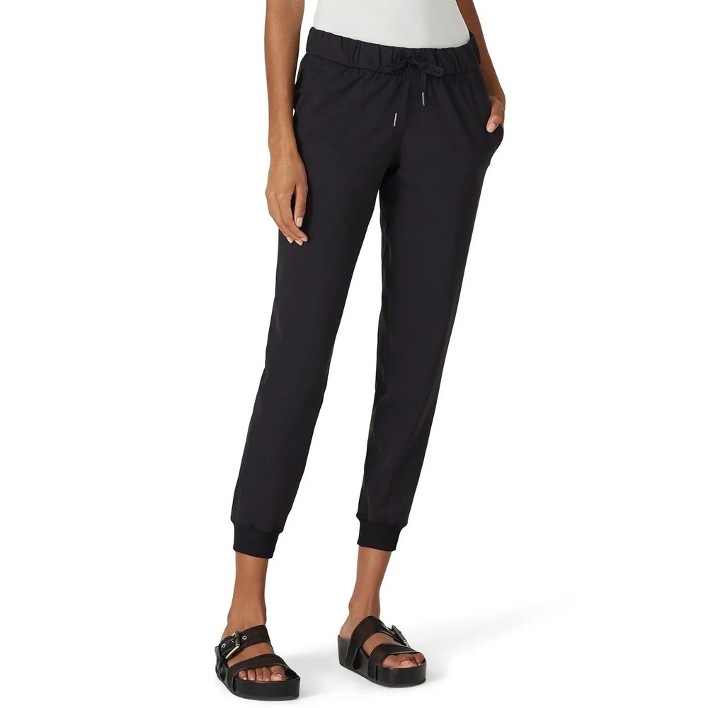 Lululemon Women's On The Fly Jogger Pants Size 12 Black Athletic Travel lounge